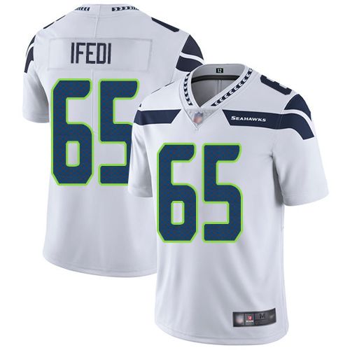 Seattle Seahawks Limited White Men Germain Ifedi Road Jersey NFL Football #65 Vapor Untouchable->seattle seahawks->NFL Jersey